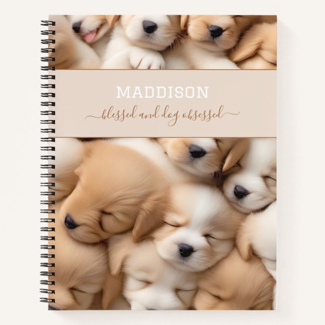 Cahier à reliure spirale avec nom de passionné de  (Devant)