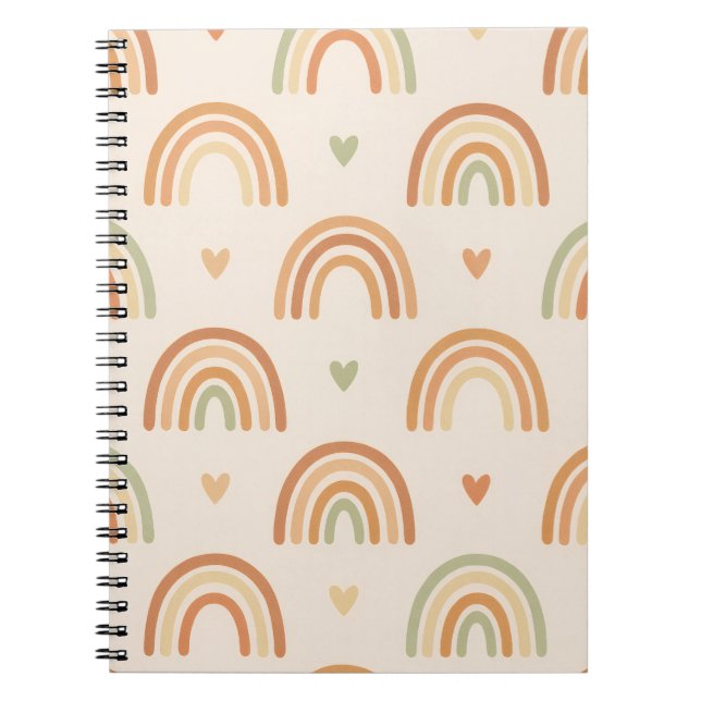 Cahier à reliure spirale Boho Rainbow (Devant)