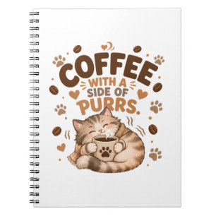 Cahier à reliure spirale Chat Tigre Endormi Amateu