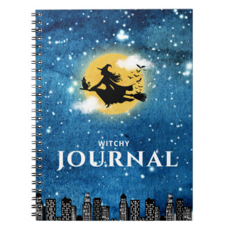 Cahier à reliure spirale Clair de lune ensorcelant