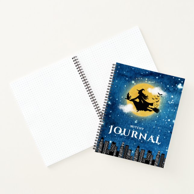 Cahier à reliure spirale Clair de lune ensorcelant (Intérieur)