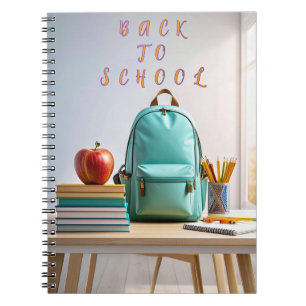 Cahier à reliure spirale de rentrée scolaire