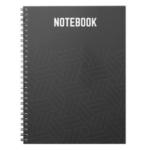 Cahier à reliure spirale Élégance Noir Élégant