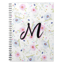 Cahier à reliure spirale en carton rigide avec mot