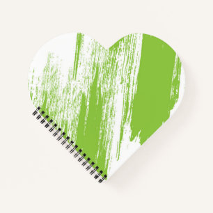 Cahier à reliure spirale en forme de cœur