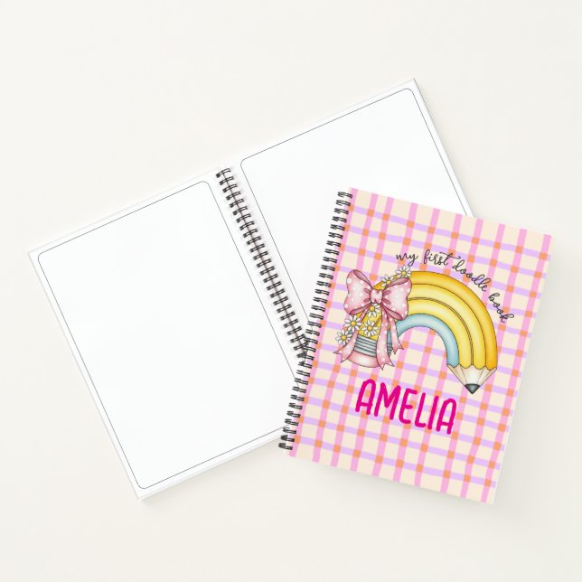 Cahier à reliure spirale en forme de crayon de l'é (Intérieur)