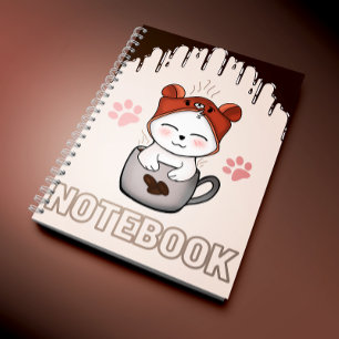 Cahier à reliure spirale Kawaii Amour réconfortant