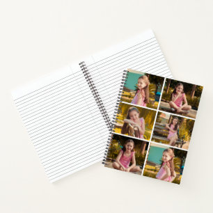 Cahier à reliure spirale personnalisé avec collage
