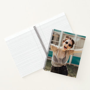 Cahier à reliure spirale personnalisé avec photo