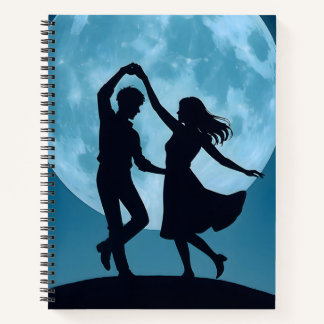 Cahier à reliure spirale Thème Lune