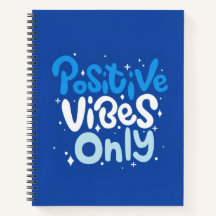 Cahier à reliure spirale « Vibes Positives uniquem