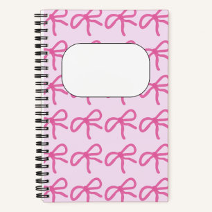 Cahier à ruban rose