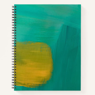 Cahier à spirale avec motif de soleil brumeux