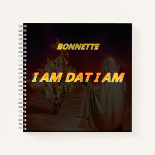 Cahier à spirale avec titre I AM Dat I Am