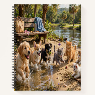 Cahier à spirale Aventure au bord de la rivière av