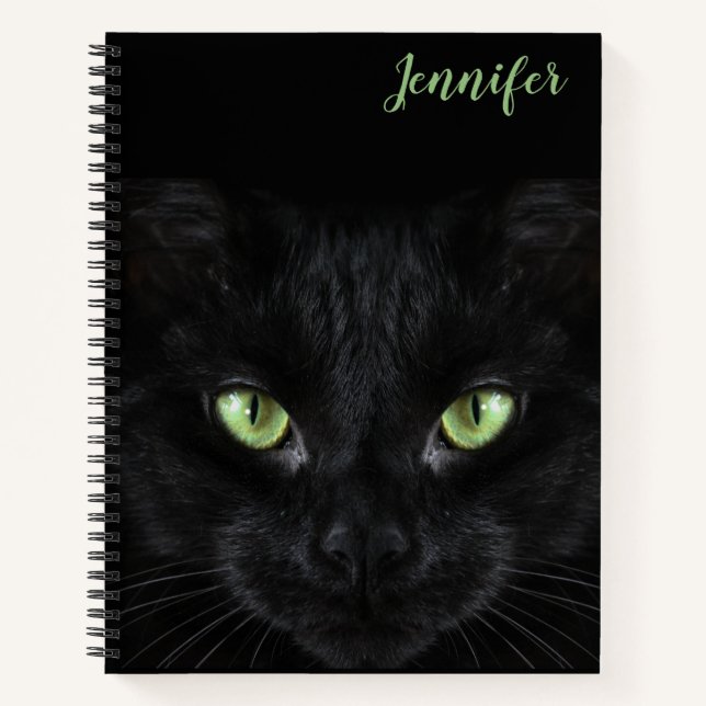 Cahier à spirale Chat Noir   (Devant)