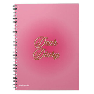 Cahier à spirale "Cher Journal"