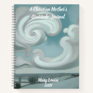 Cahier à spirale de la gratitude de mère chrétienn