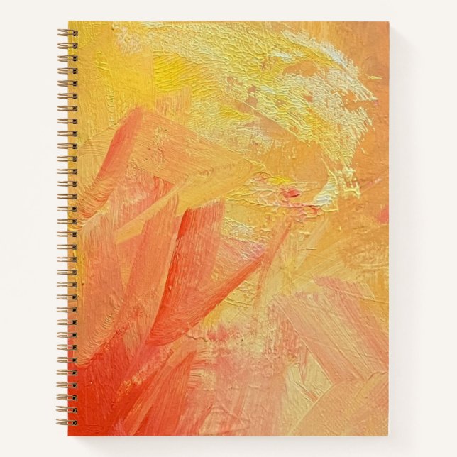 Cahier à spirale design soleil (Devant)