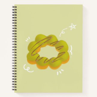 Cahier à spirale donut au moka