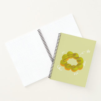 Cahier à spirale donut au moka