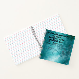 Cahier à spirale fait main avec fleurs vintage et