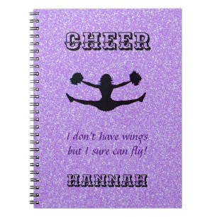 Cahier à spirale Fille Pom-Pom Girl avec nom