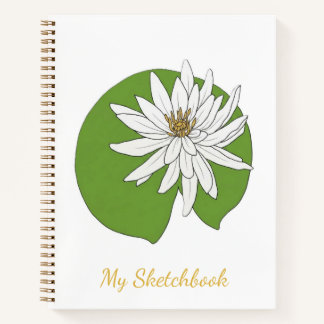 CAHIER À SPIRALE FLEUR DE NÉNUPHAR