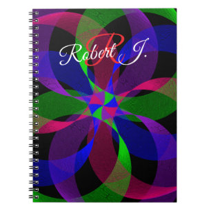 Cahier à spirale géométrique hybride 3D 2D