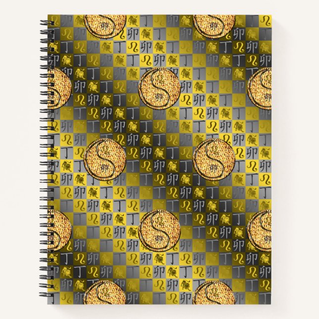 Cahier à spirale Léo & Lapin de feu (Devant)