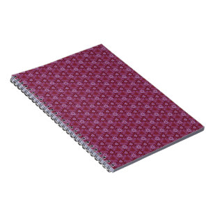 Cahier à spirale motif nuances de pourpre