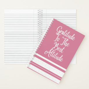 Cahier à spirale motivant rose
