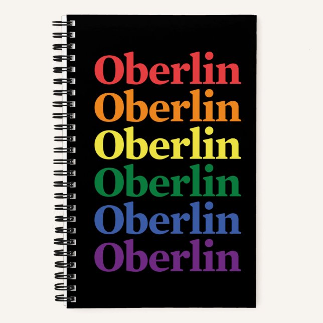 Cahier à spirale Oberlin Pride (Recto)