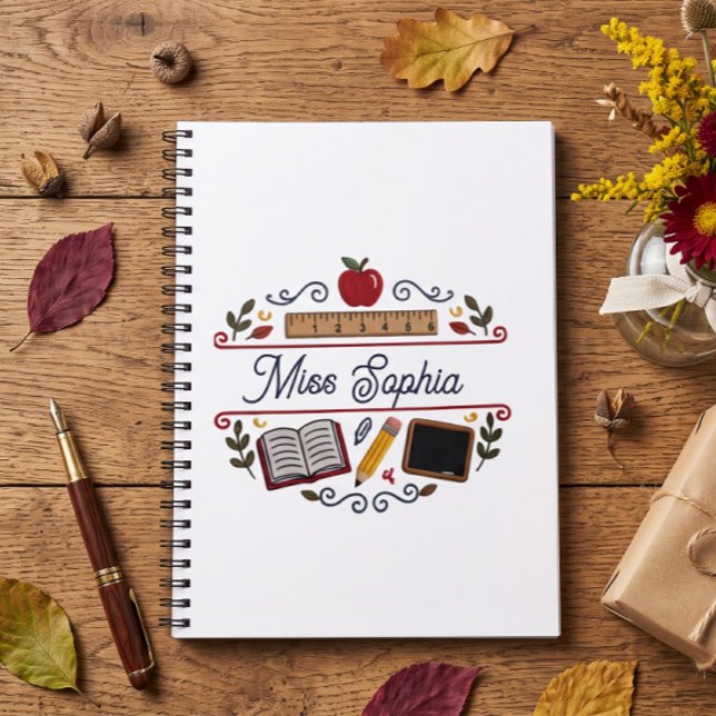 Cahier à spirale personnalisé pour appréciation d' (Créateur téléchargé)