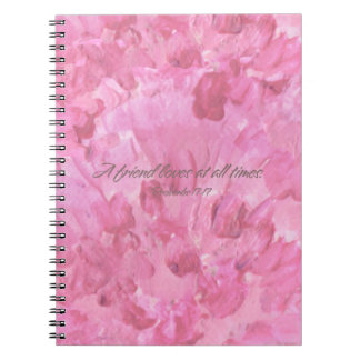Cahier à spirale Pink Peony - Un ami aime