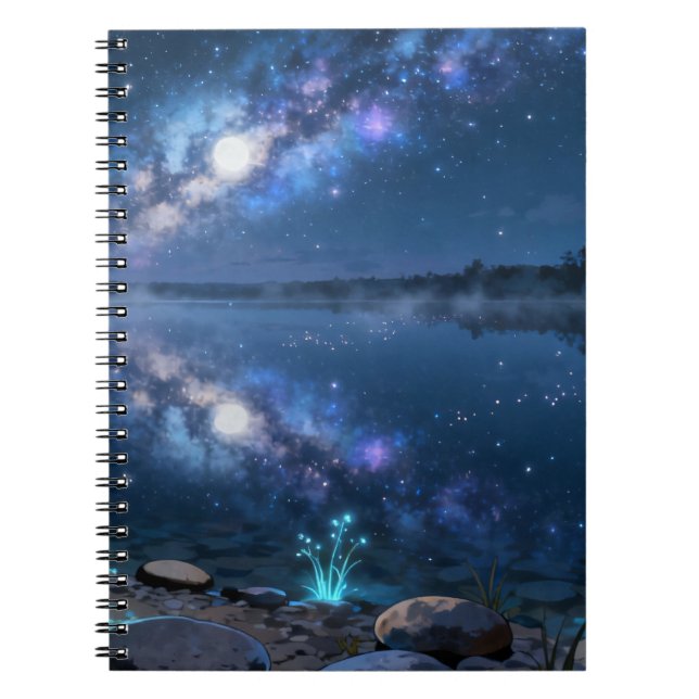 Cahier à spirale Reflet Céleste (Devant)
