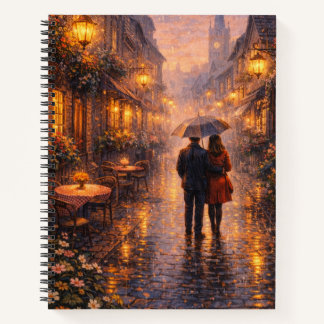 Cahier à spirale romantique