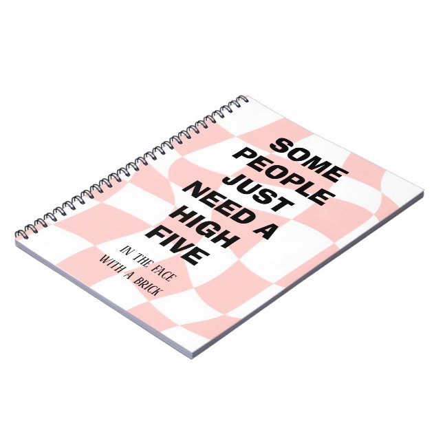 Cahier à spirale sarcasique (Côté gauche)