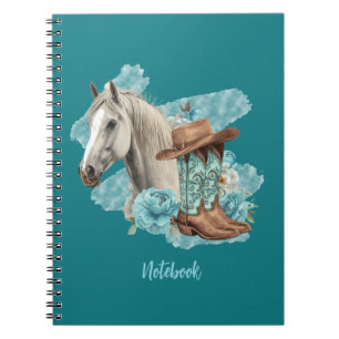 Cahier à spirale Western Horse