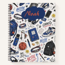 Cahier à spirales Bestie Doodle