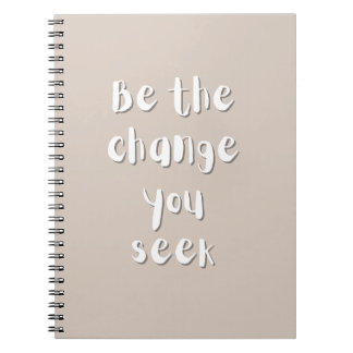 Cahier à spirales de citations inspirantes