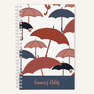 Cahier à spirales parapluie lumineux   Journal d'a