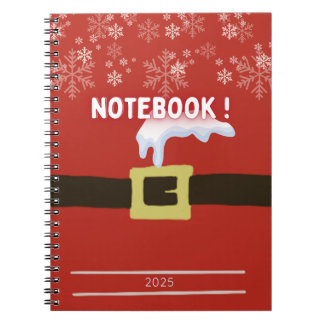 Cahier à spirales with motif de noel notebook