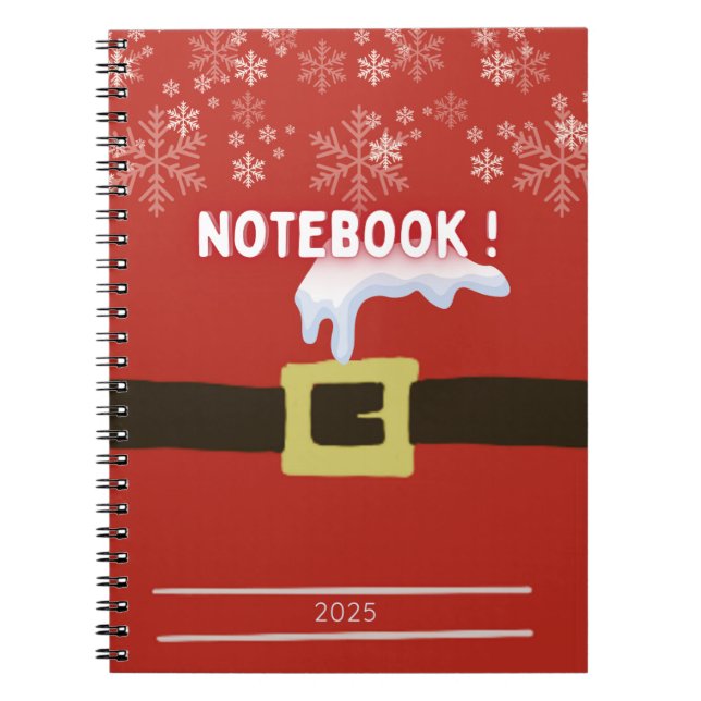 Cahier à spirales with motif de noel notebook (Front)