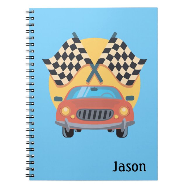 Cahier à thème de course automobile (Devant)