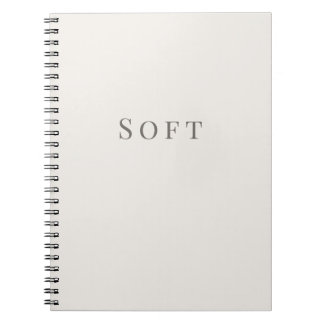 Cahier à typographie minimale - Douce