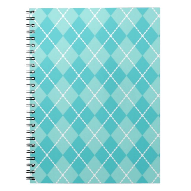 Cahier Aqua Argyle (Devant)