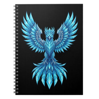 Cahier Blue Phoenix Rising - Journal d'art fantast