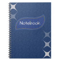 Cahier Broché en Jean Bleu
