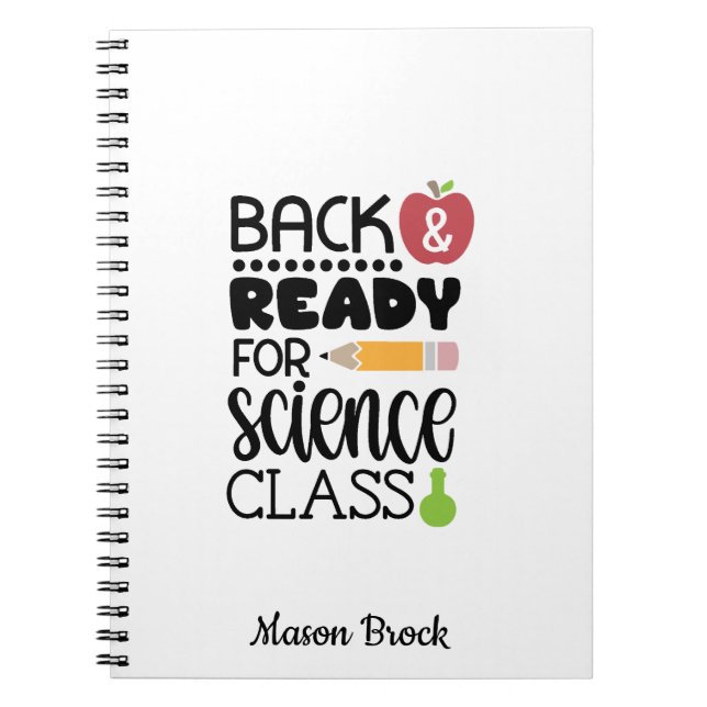 Cahier cadeau personnalisé drôle pour l'école (Devant)